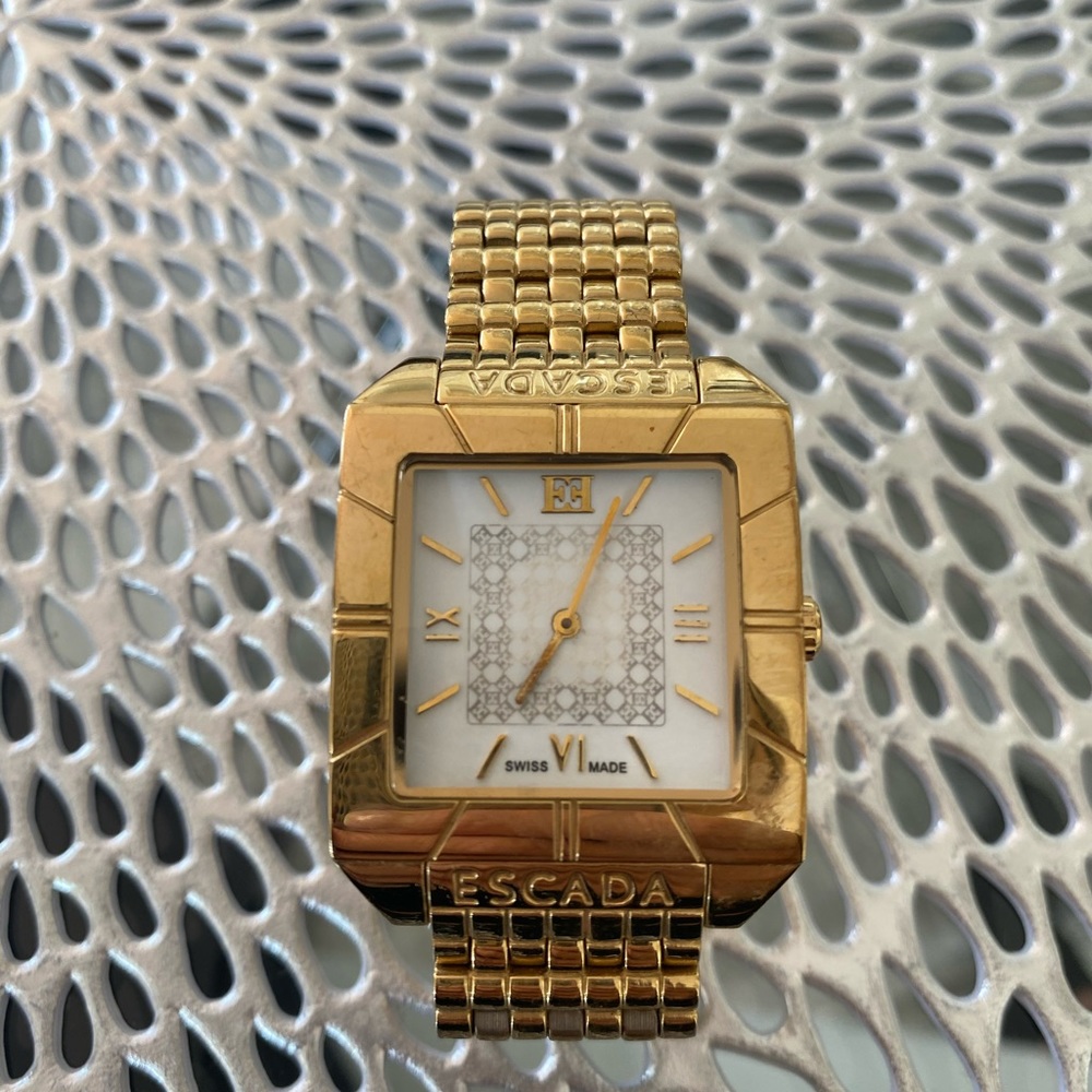 Escada Gold Tone Watch